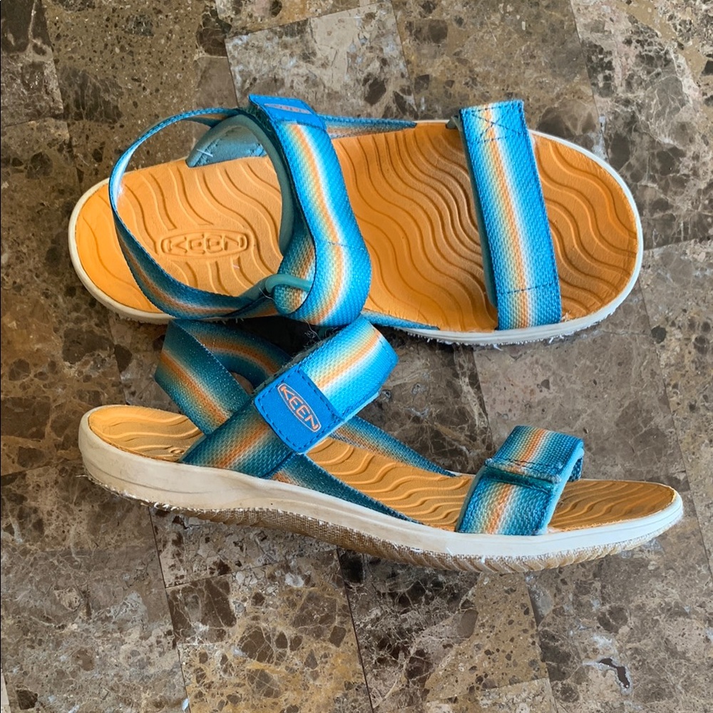 Keen Blue and Orange Outdoor Sandals - Picture 9 of 16
